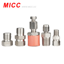 MICC de bonne qualité sur mesure SS304 / 316 accessoires de thermocouple de raccord de compression